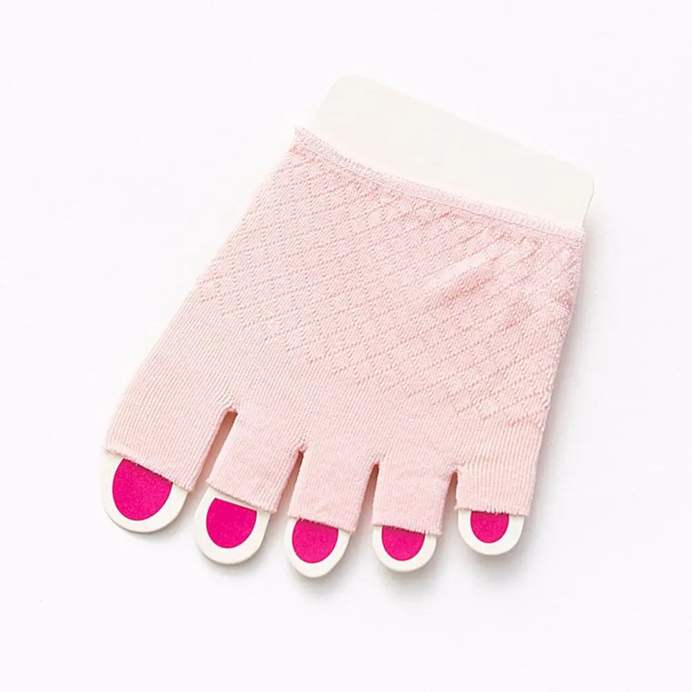 Women's Invisible Non-Slip Open Toe Mesh Cotton Liner Socks