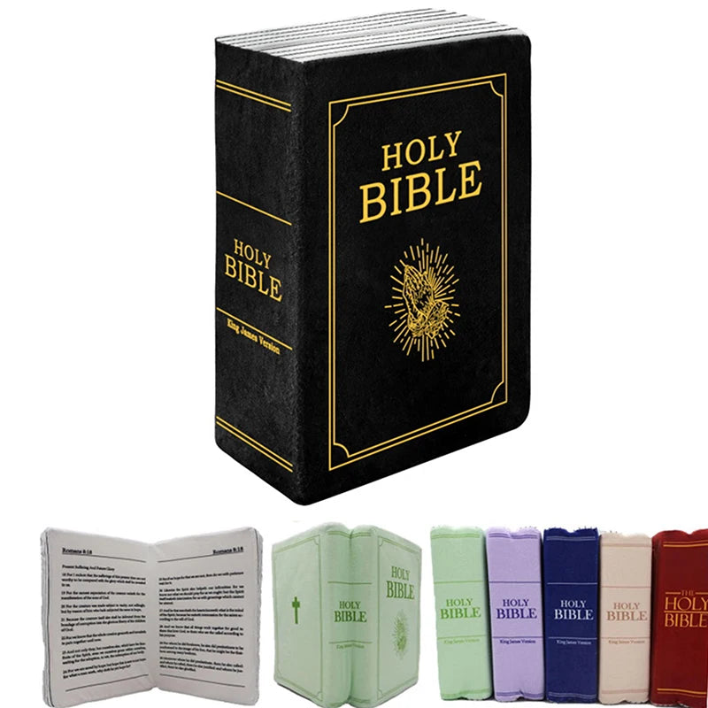 Bible Shaped Plush Pillow | Christian Decor & Gift 33×22cm