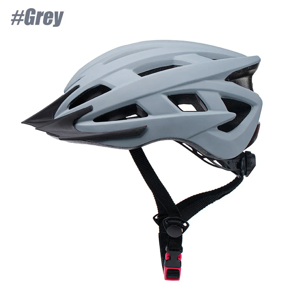 1PCS Bike Helmets for Men - Women Bicycle Helmet Adult - Lightweight Comfort Adjustable Cycling Helmet for Mountain Road Biker Peaceful Pleasures Health and Wellness Gray-1PCS