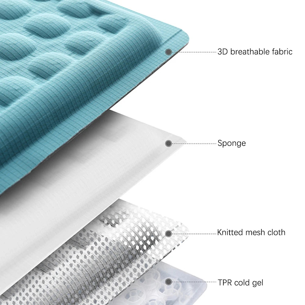 Car Seats Cushion Soft Breathable Non-Slip Gel Cooling Seats Cushion For Office Chair Non-Slip Gel Seats Pad For Long Sitting Peaceful Pleasures Health and Wellness