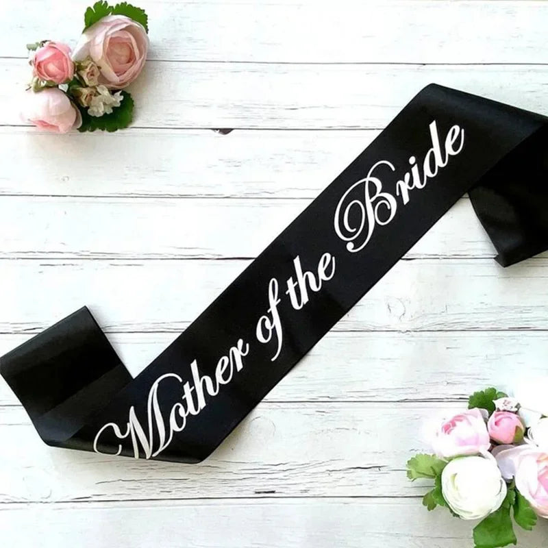 Bridal Party Sash – Bride, Bridesmaid, Maid of Honor Wedding Bridal Party Sash Peaceful Pleasures Health and Wellness mother of the bride