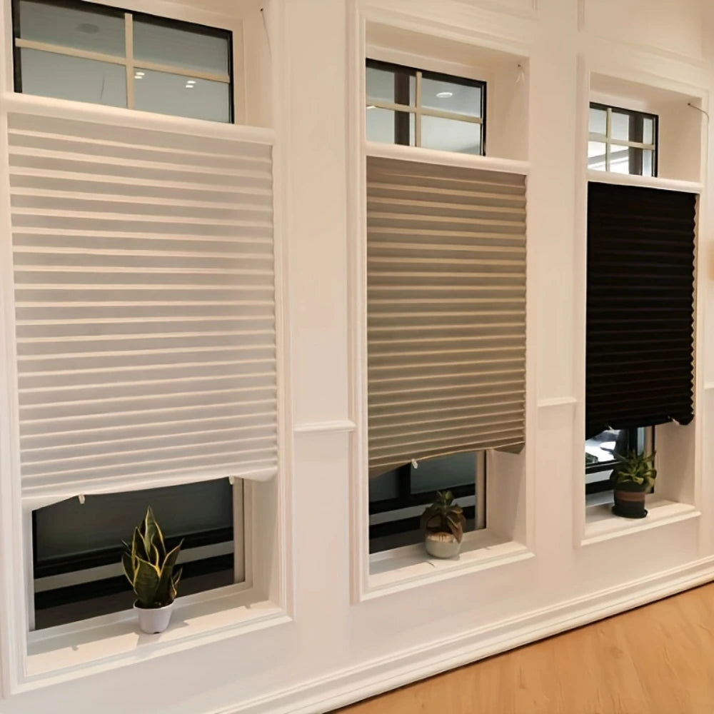 Window Pleated Zebra Blinds And Shades Blind Roller Blackout Curtain For Bedroom Balcony It Provides Sun Shading, UV Protection Peaceful Pleasures Health and Wellness