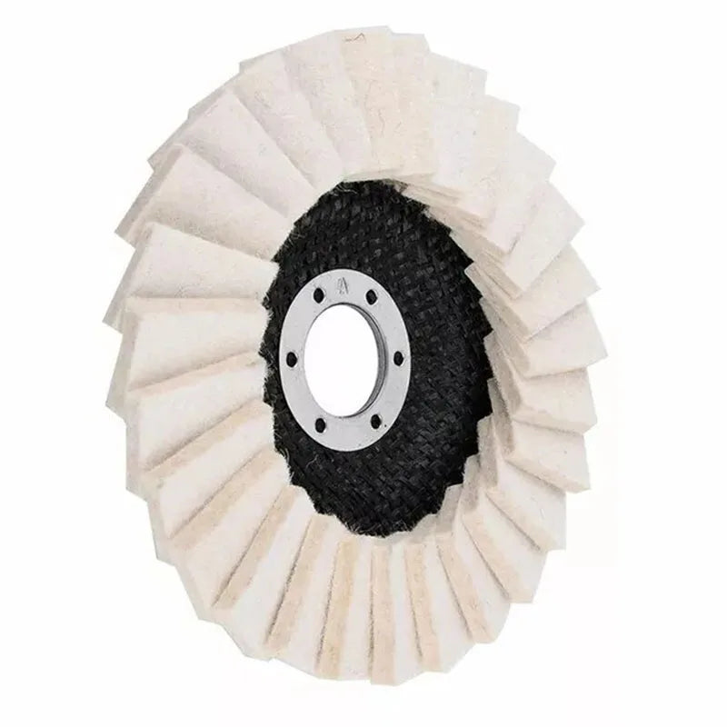 115 Wool Felt Polishing Pad Sturdy Angle Grinder Louver Disc Metal