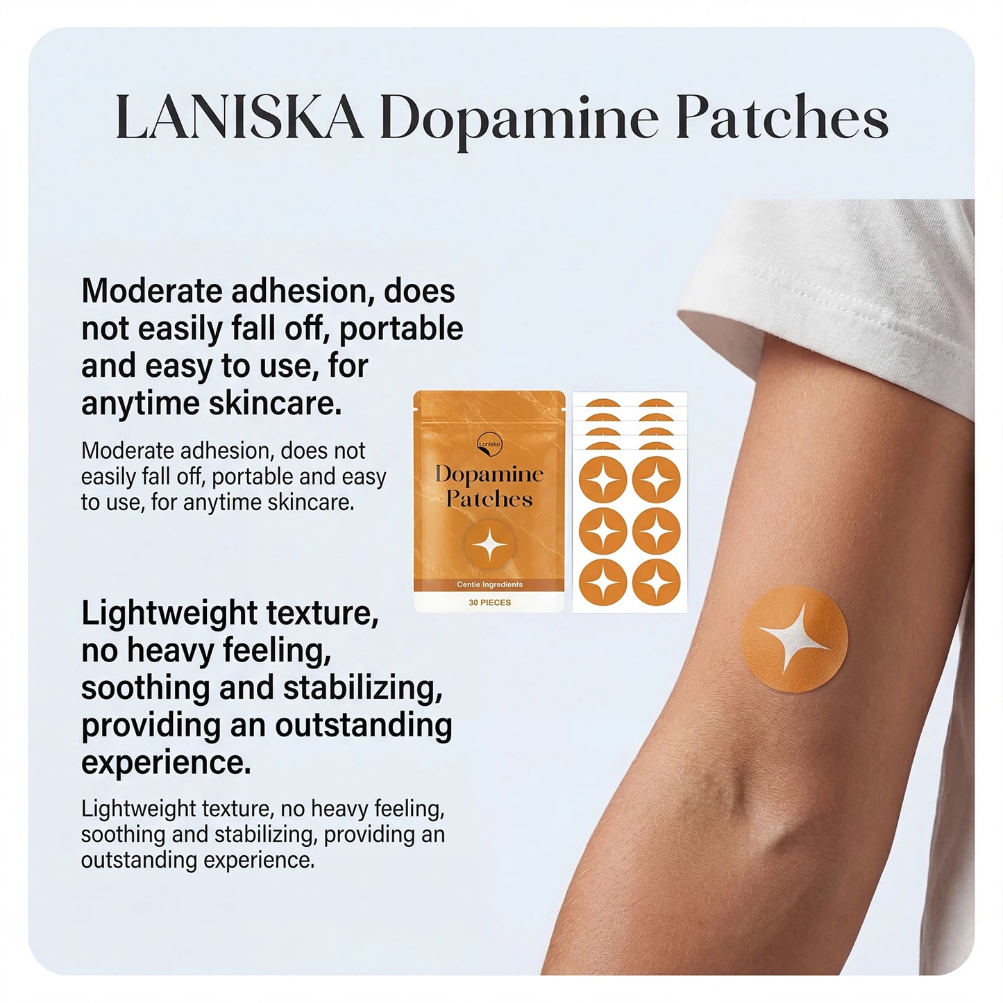 Dopamine Body Patches – Cooling & Soothing Skin Care Stickers