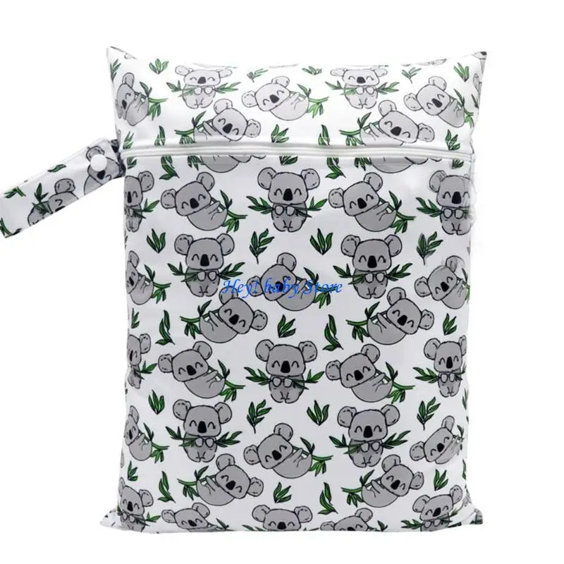 Foldable Baby Diaper Bag | Cartoon Print Stroller Pack