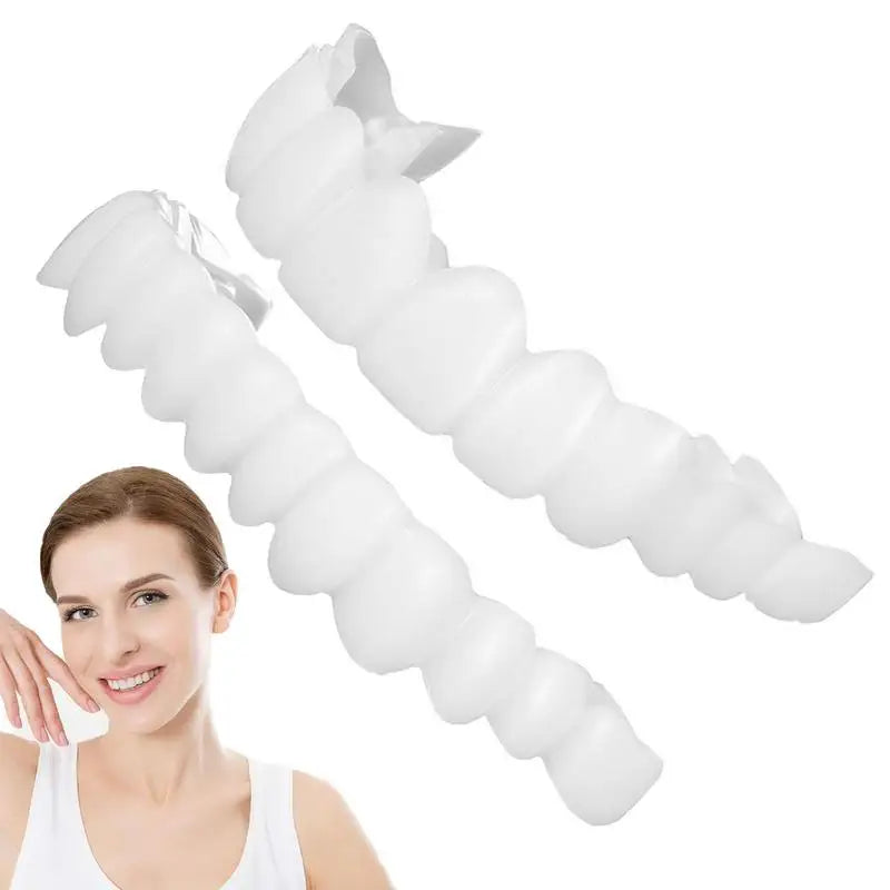 Snap-On Teeth Veneers – Reusable Smile Cover for Men & Women