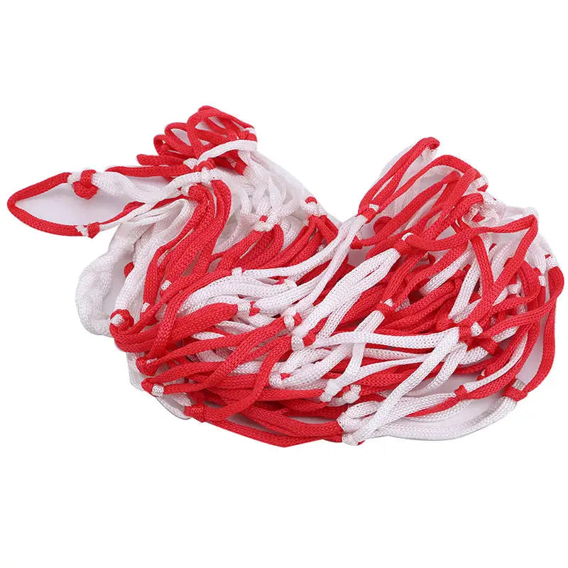 Thick Mesh Ball Storage Bag with Drawstring Red White Portable Durable Nylon Bag Basketball Football Volleyball Sports Equipment Peaceful Pleasures Health and Wellness
