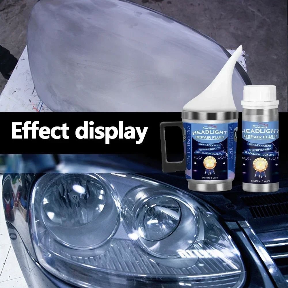 Car Headlights Renovation Polishing Kit Headlight Restoration Kit Workshop Automotive Care Tool 800ML Liquid Polymer Evaporator Peaceful Pleasures Health and Wellness