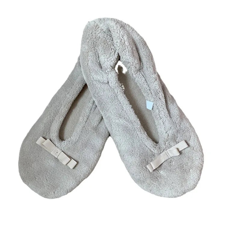 Women's Fluffy Winter Indoor Slippers | Ballerina Slipper Socks