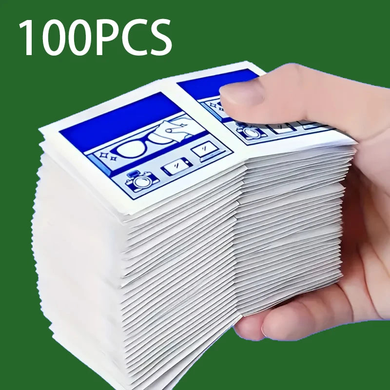 100 Disposable Screen Cleaning Wipes – Glasses & Phones