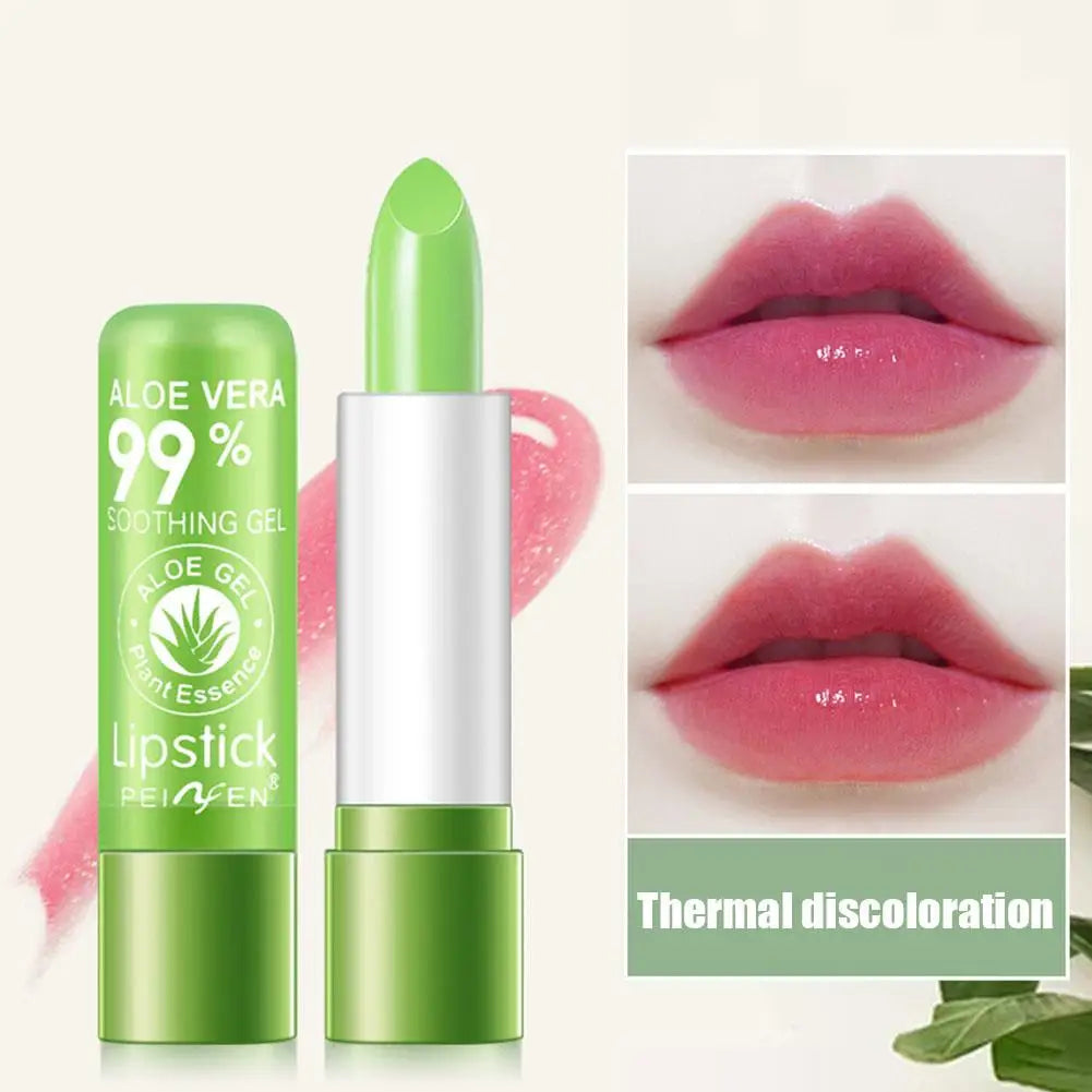 Aloe Vera Color-Changing Lip Balm – Moisturizing & Nourishing Peaceful Pleasures Health and Wellness