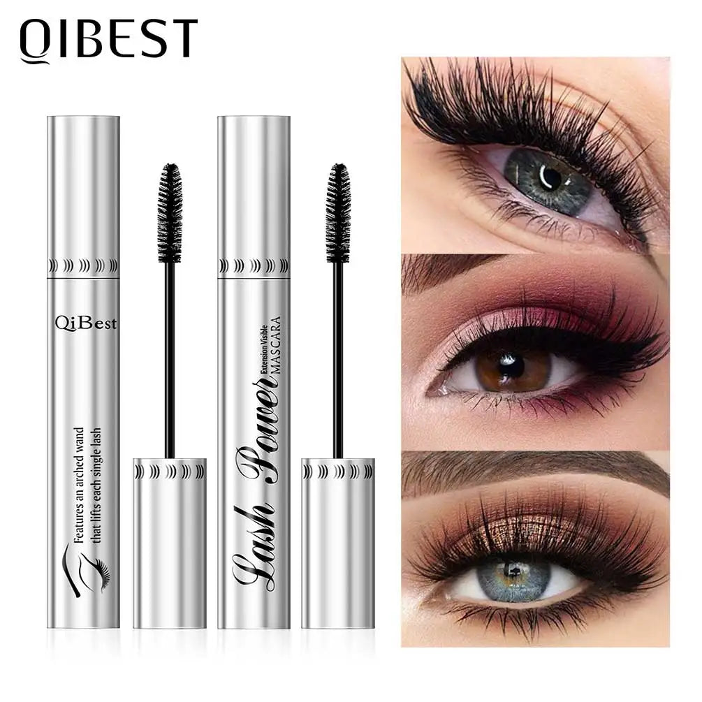 2pcs/set 4D Mascara Beauty Makeup Curling Black Lash Eyelash Extension Waterproof Liquid Volume Mascara Long-wearing Cosmetic Peaceful Pleasures Health and Wellness