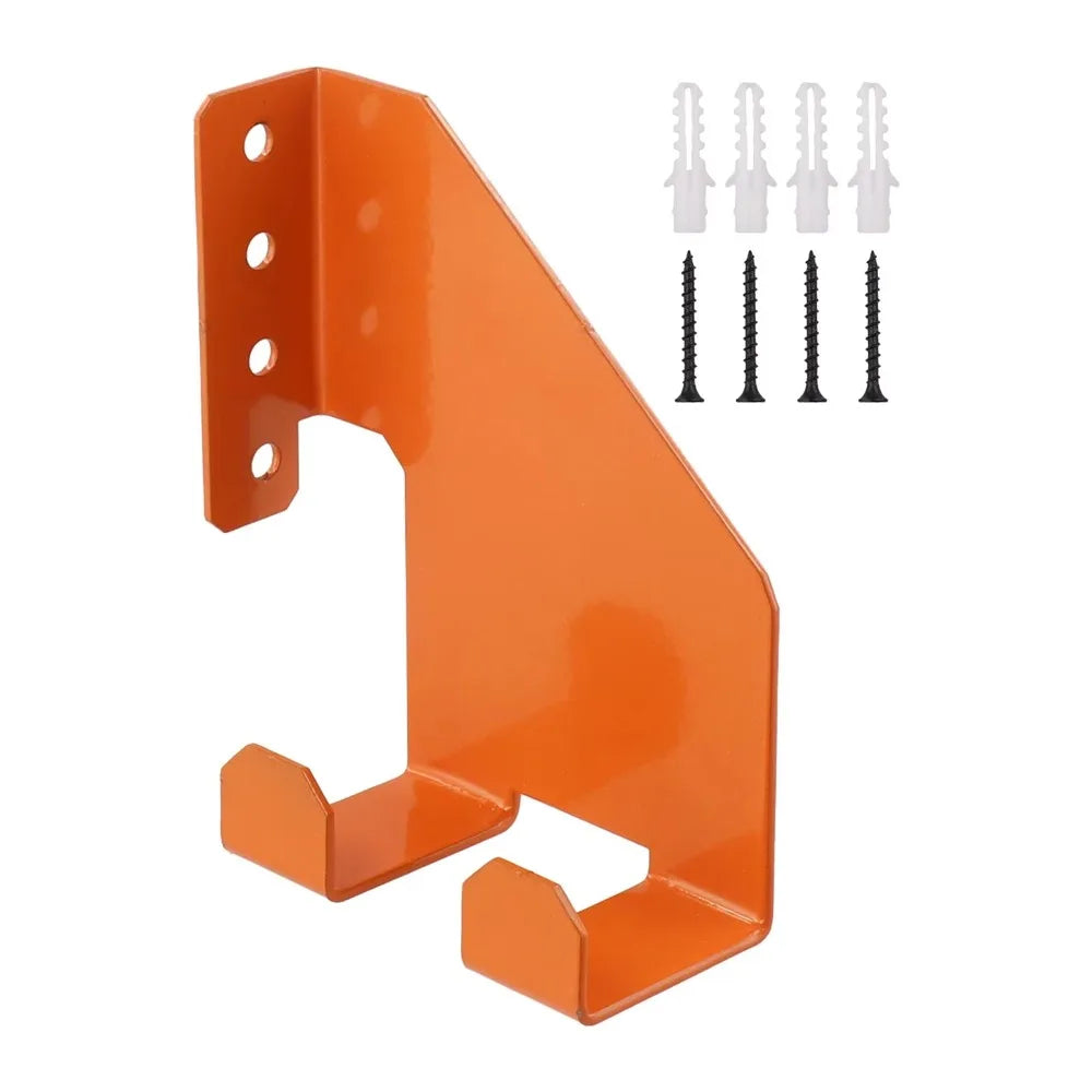 Heavy-Duty Iron Wall Mount Chainsaw & Tool Storage Rack