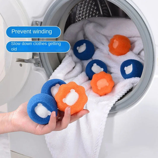 Pet Hair Cleaning Useful Things for Kitchen Gadgets Removal Laundry Ball Scouring Pad Reusable Lint Plush Sponge Personal Care Peaceful Pleasures Health and Wellness
