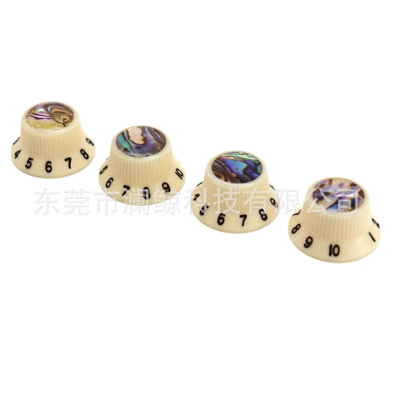 Electric Guitar Bass Volume Button Cap Inlaid Shell Potentiometer Knob