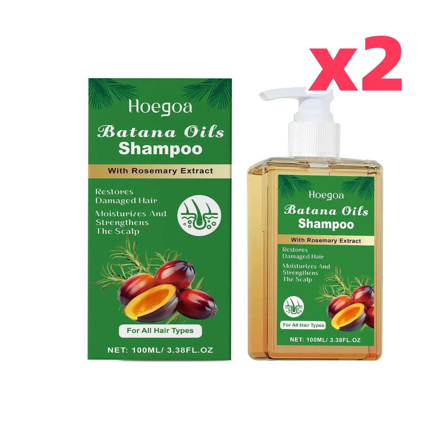 HOEGOA Pure Batana Shampoo – Strengthen & Restore All Hair Types