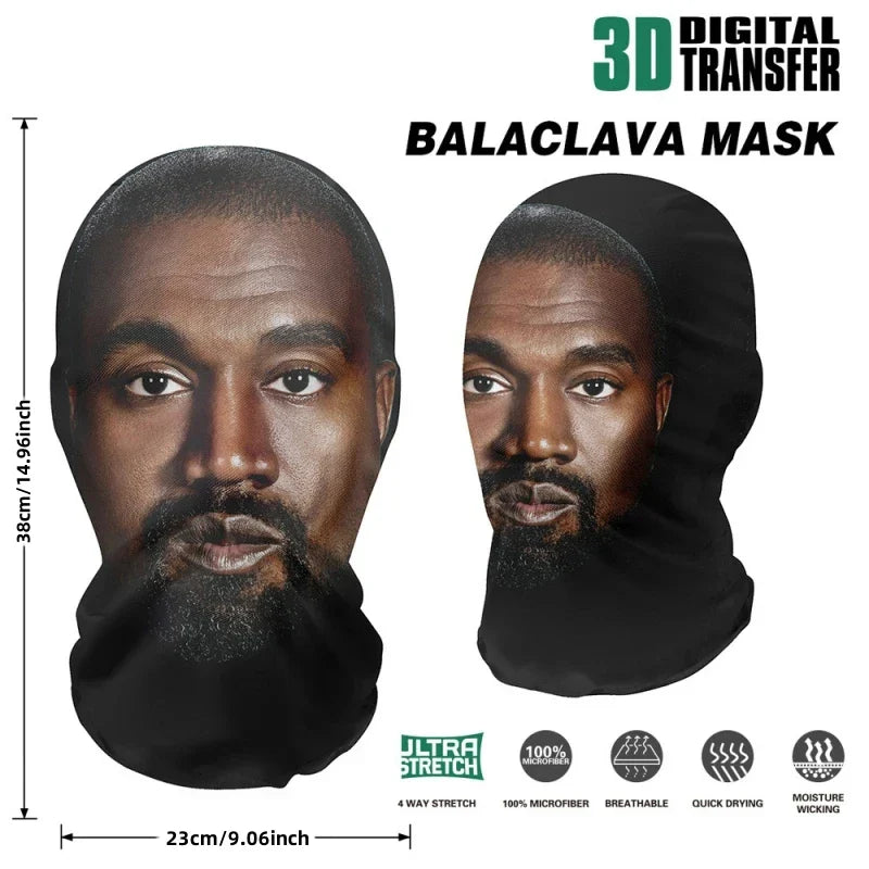 3D Printed Full Face Mesh Mask | Cosplay, Hip Hop & Party