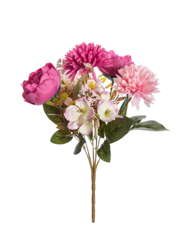 Silk Artificial Ball Chrysanthemum Rose Flowers | Wedding & Home Décor