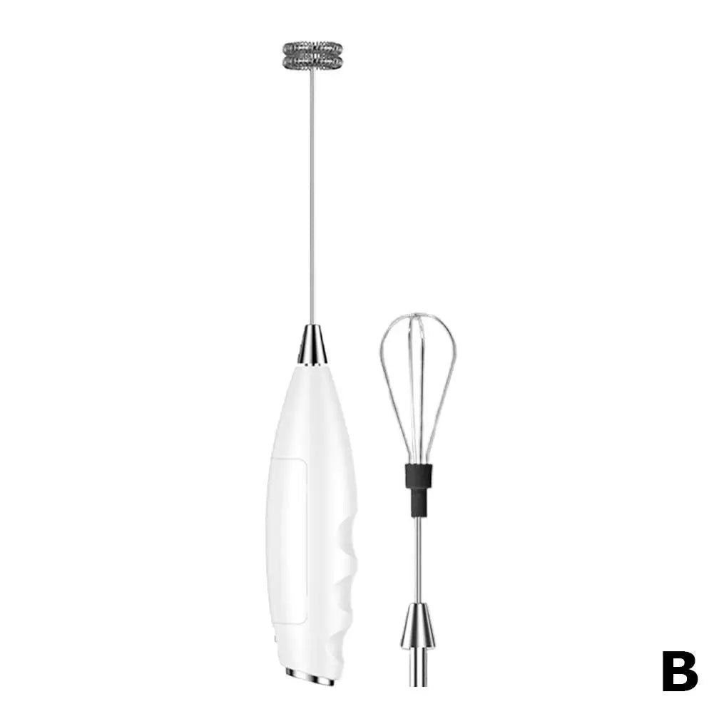 Handheld Electric Milk Frother – Battery-Powered Foam Whisk