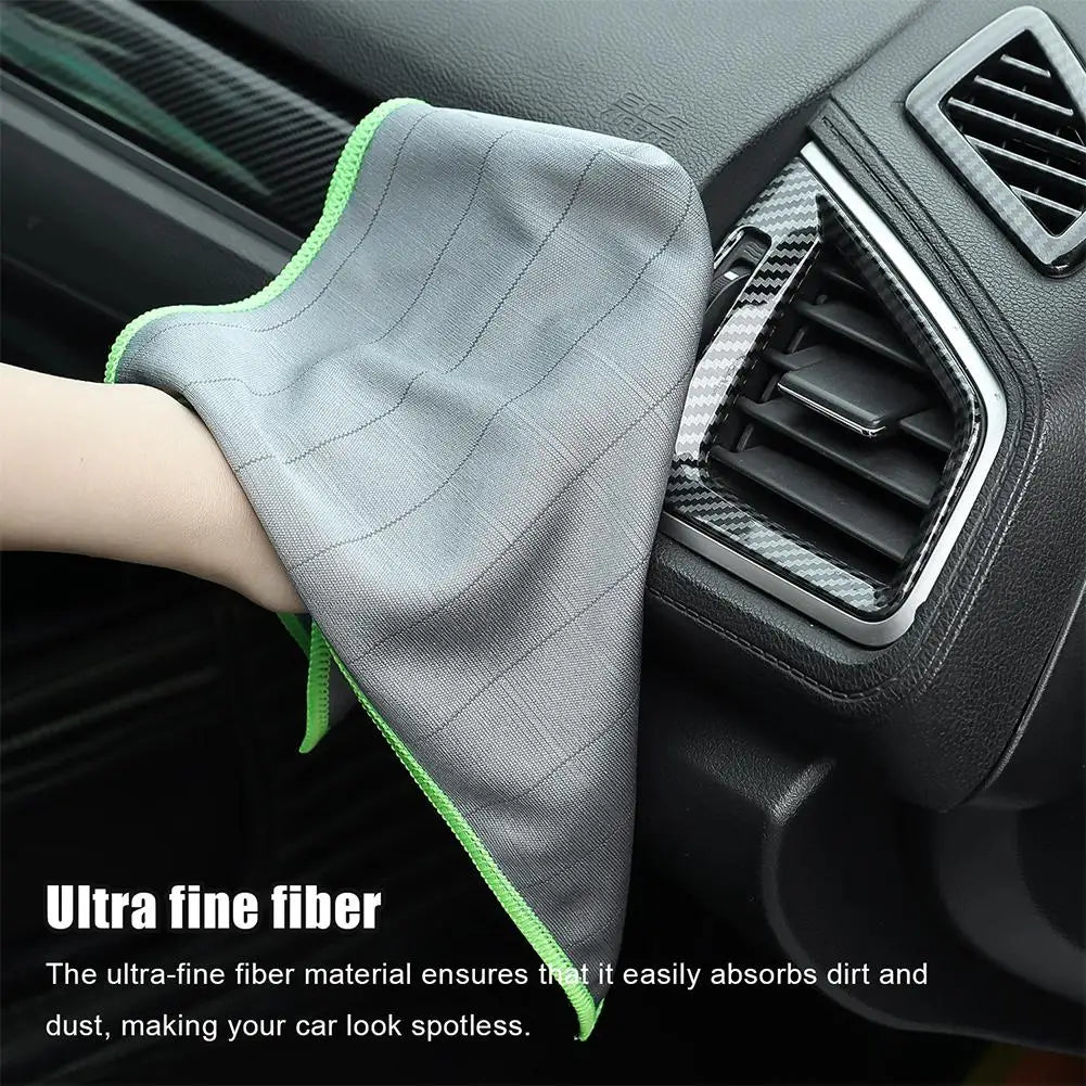 Lint Free Carbon Fiber Cleaning Cloth Glass Window Polishing Streak Free Miracle Easy Clean Rag Reusable for Kitchen Dish Peaceful Pleasures Health and Wellness