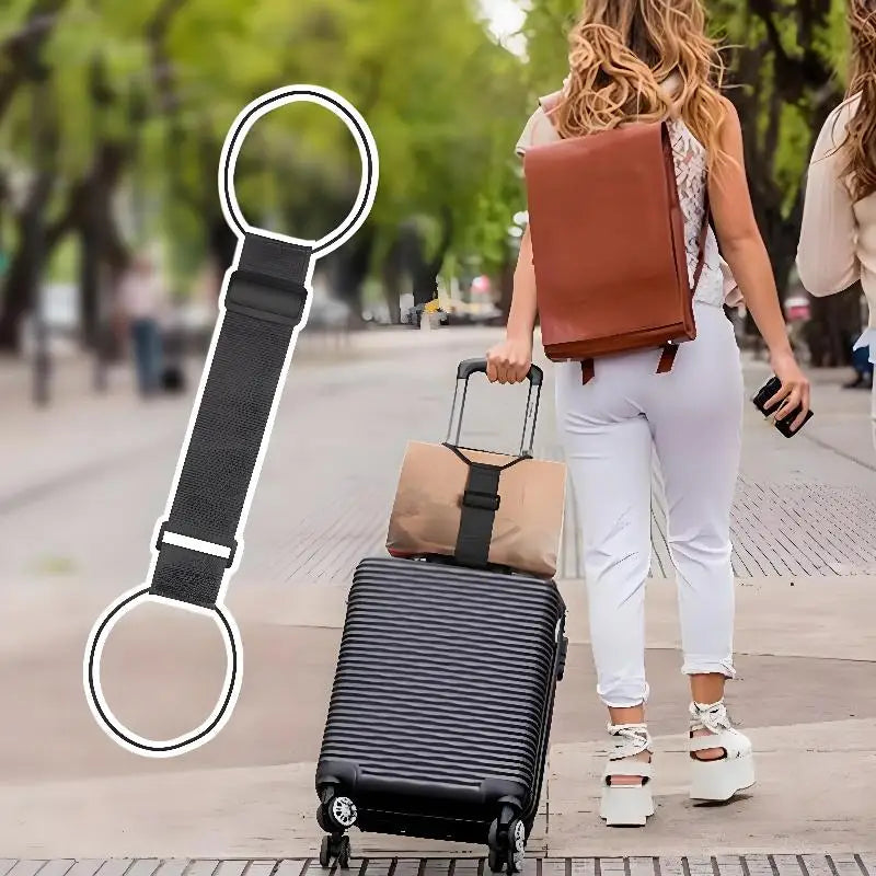 Elastic Adjustable Luggage Strap | Bungee Travel Security Belt