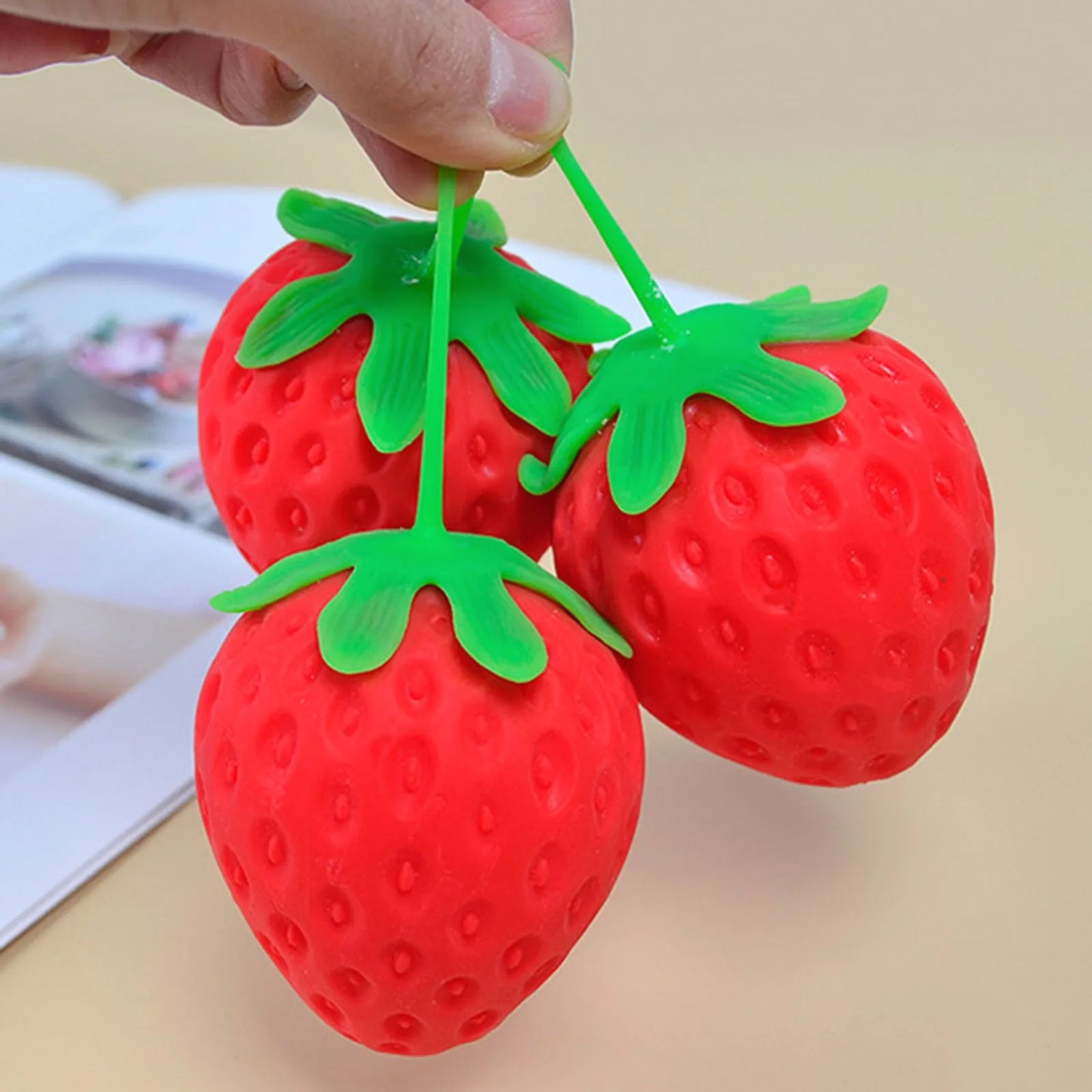 Super Jumbo Strawberry Squishy – Slow Rising Stress Relief Toy