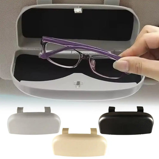 Car Glasses Case Portable Car Sunglasses Holder In The Car Driving Glasses Holder Eyeglass Case Sun Visor Car Lenses Holder Peaceful Pleasures Health and Wellness