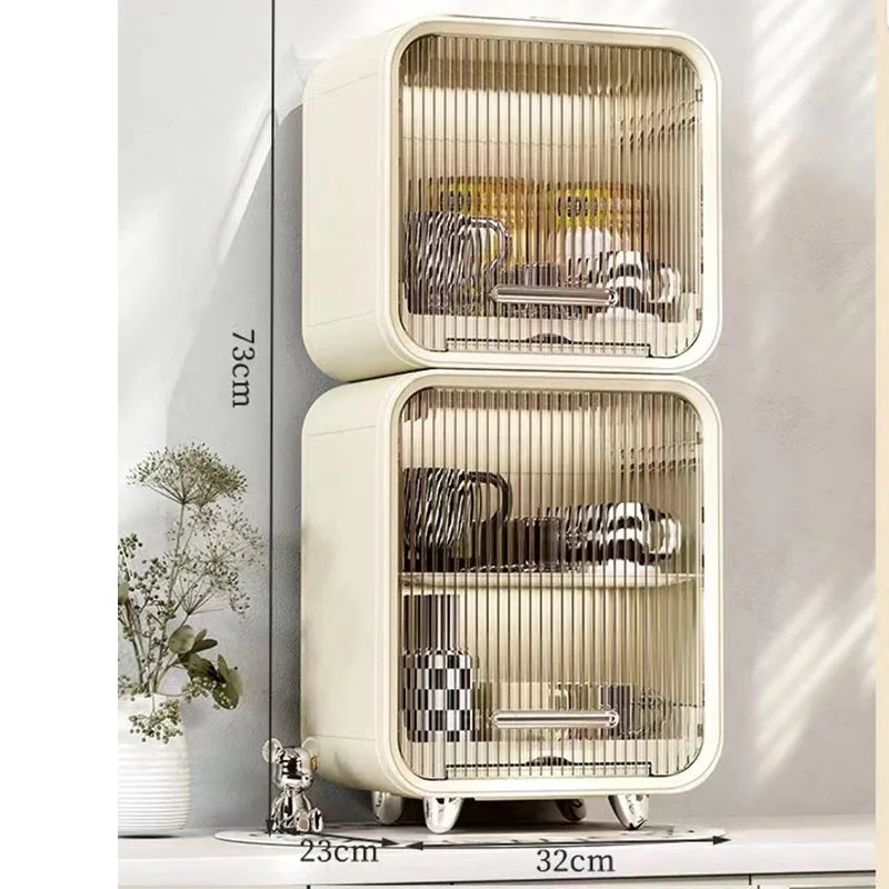 Baby Bottle Drying Rack & Organizer - Space-Saving Holder for Infant Tableware, Feeding Tools with Drainage Base Peaceful Pleasures Health and Wellness Beige-2Pcs