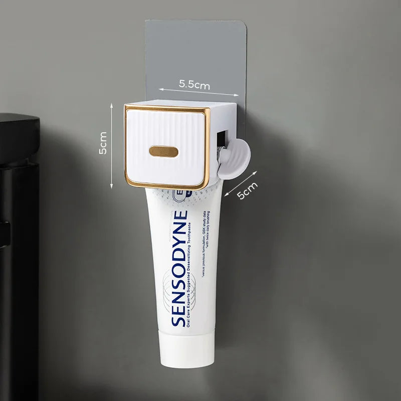 Wall-Mounted Toothpaste Squeezer & Tube Dispenser Holder