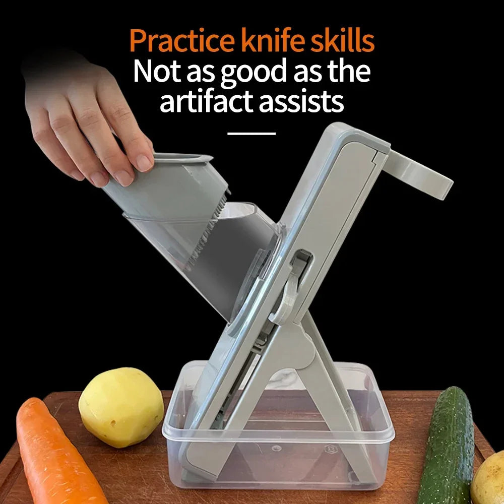 Multifunctional Vegetable Slicer & Grater | Stainless Blades