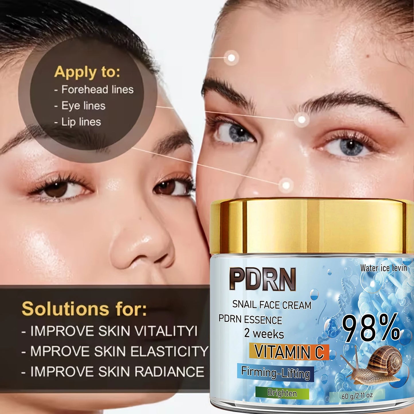 PDRN Vitamin C Face Cream – Firming, Lifting & Hydrating