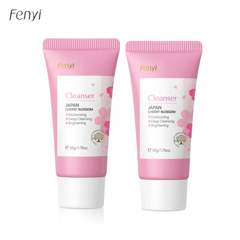 Sakura Foam Facial Cleanser – Brightening & Acne Control 50g Peaceful Pleasures Health and Wellness 2pcs