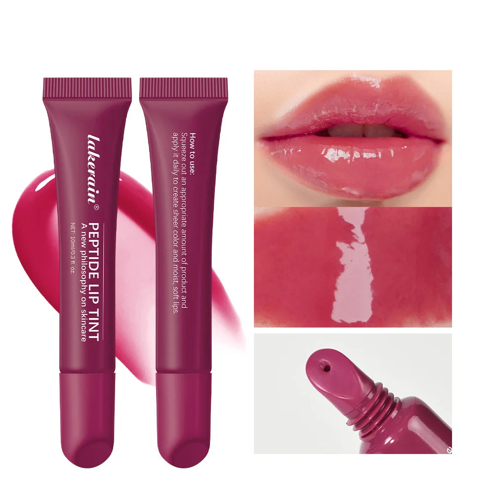 Long Lasting Moisturizing Lip Gloss Waterproof Mirror Glass Shine Transparent Color Halo Dyeing Easy Apply Cosmetics Makeup Peaceful Pleasures Health and Wellness