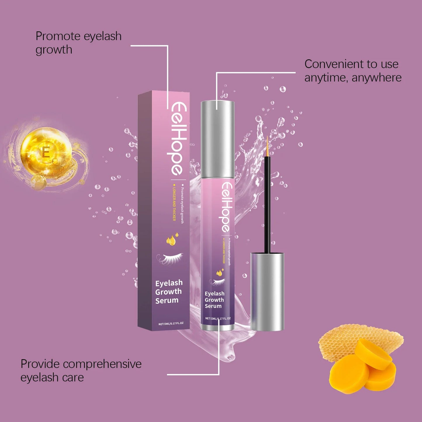 Eelhope Eyelash Growth Serum – Fuller, Longer, Thicker Lashes