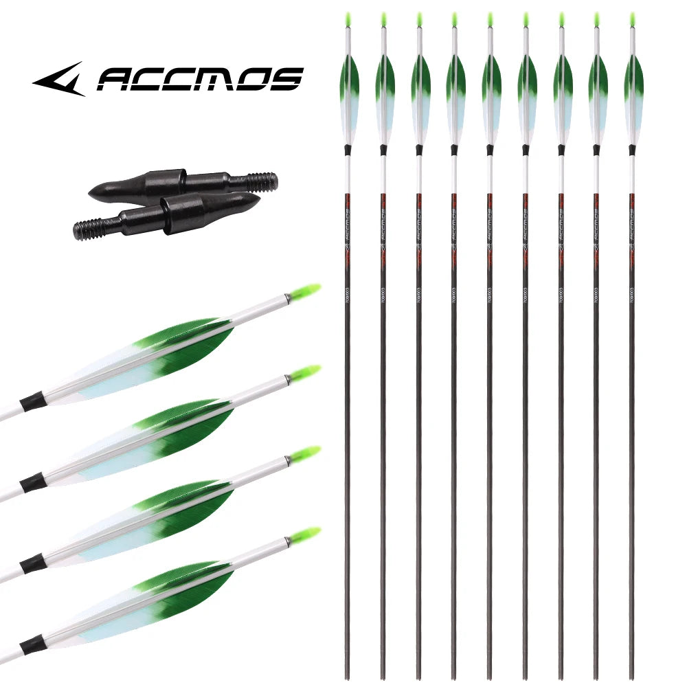 ID 6 2 Archery Carbon Arrow Spine 300 1800 Recurve Compound Bow