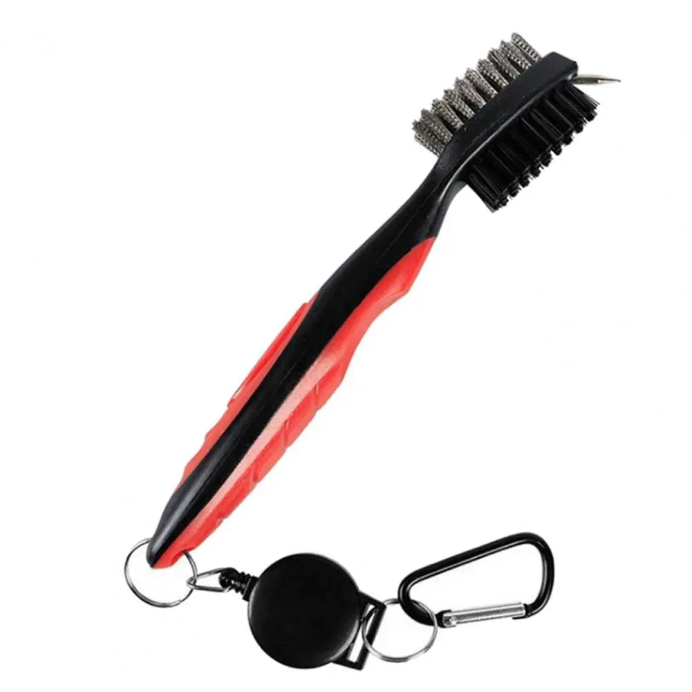 Club Cleaning Brush Golf Club Brush Golf Grooves Cleaning Brush 2 Sided Golf Putter Wedge Ball Cleaner Gof Accessories Peaceful Pleasures Health and Wellness Red