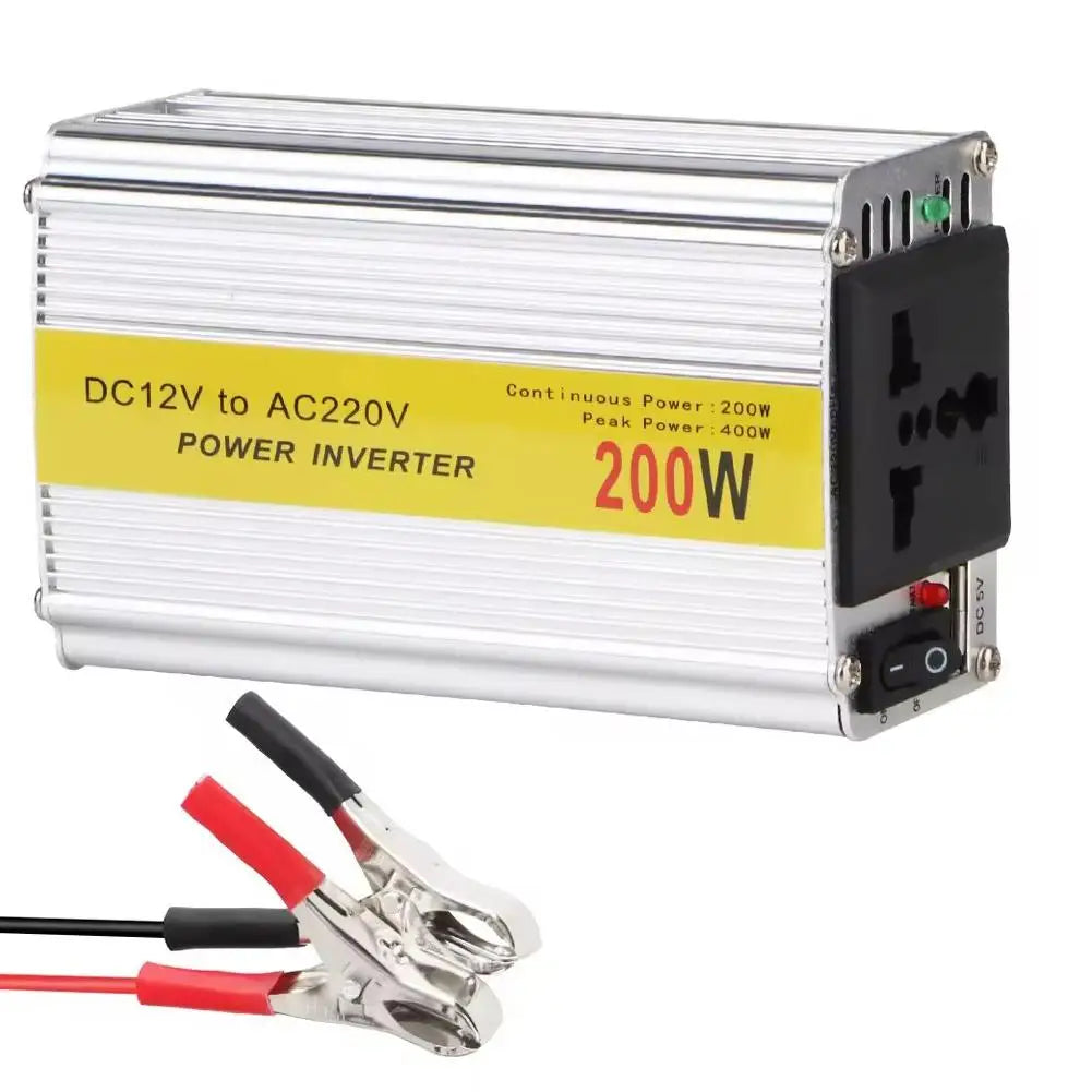 200W Car Power Inverter 12V to 220V AC with USB Port