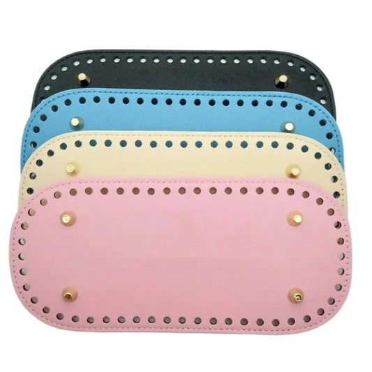 PU Leather Bag Base 22x10cm | Crochet & Knitted Bag Bottom Bag Base Insert Peaceful Pleasures Health and Wellness
