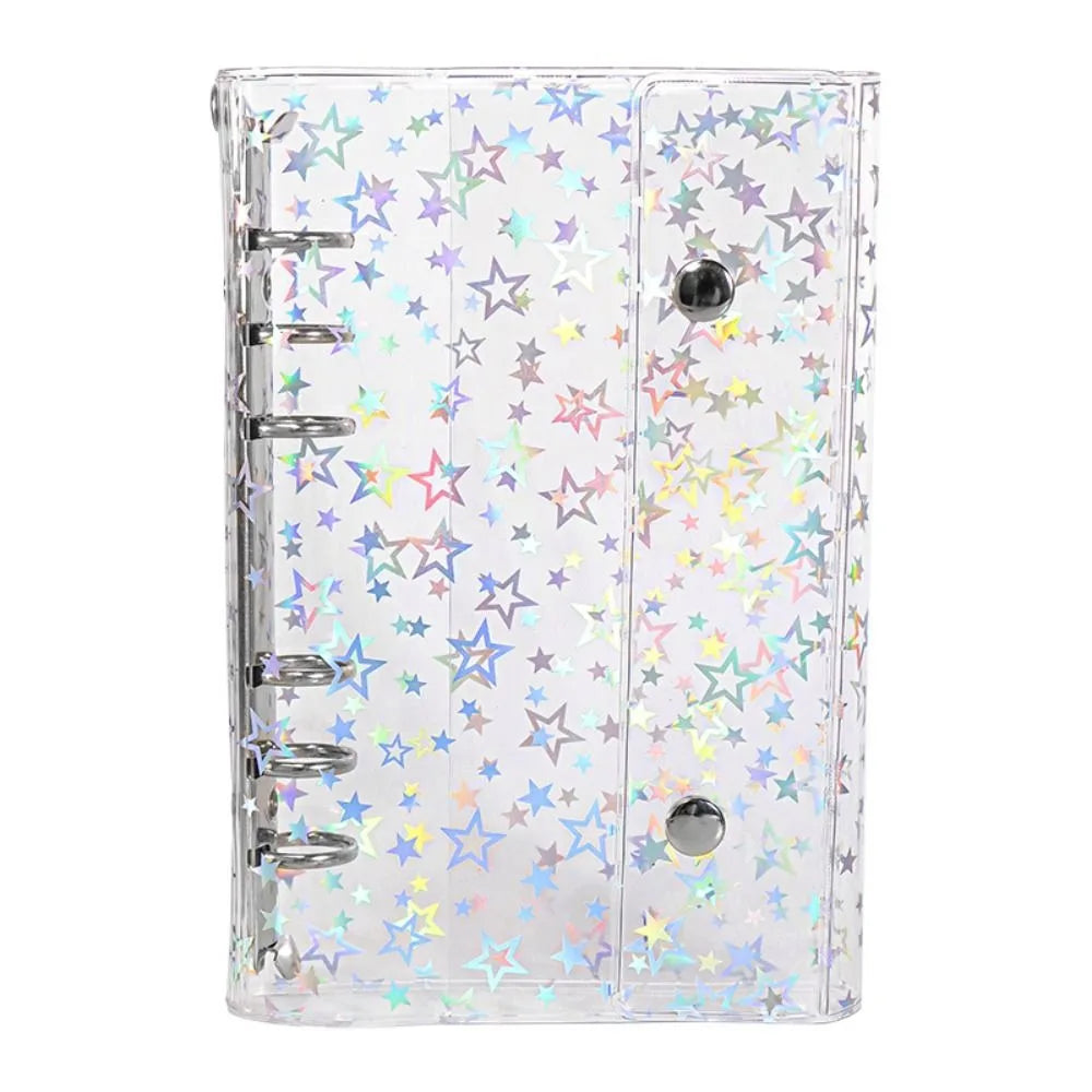 Waterproof Money Savings Challenge Binder PVC Cover Button Closure Envelope Savings Challenges Book Transparent Portable Peaceful Pleasures Health and Wellness A6