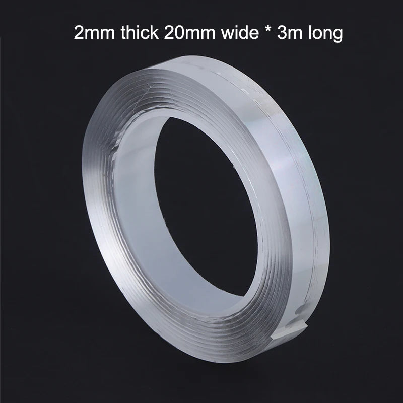 Kitchen Bathroom Nano Tape Super Strong Double Sided Tape Extra Strong Adhesive Non-slip Tape Waterproof Transparent Tape Peaceful Pleasures Health and Wellness B2