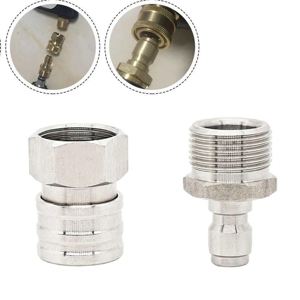 Stainless Steel Pressure Washer Quick Connector Leak-proof Fitting