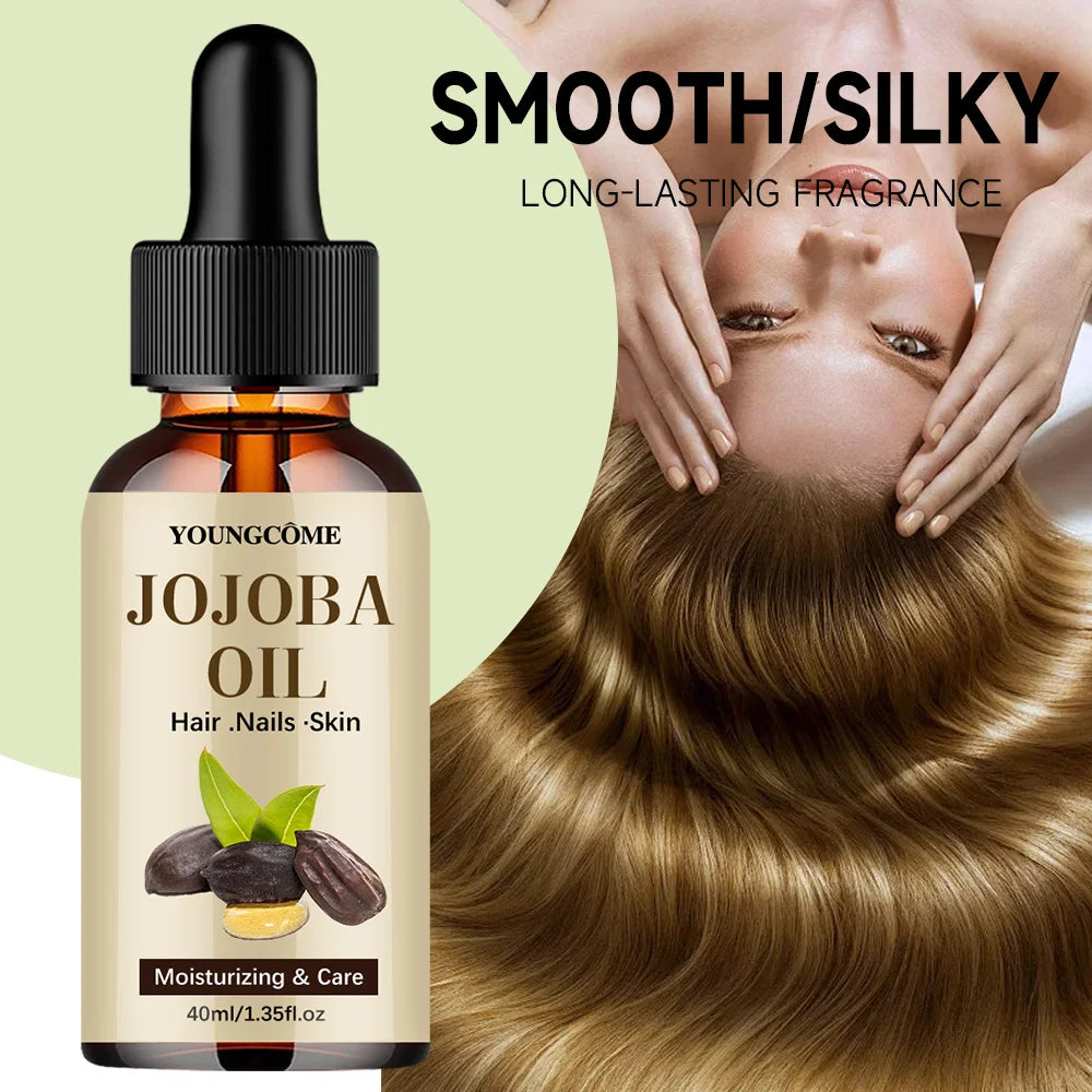 Natural Jojoba Oil Anti Aging Firming Skin Face Moisturizing Relaxing Massage Oil Hair Repair Skin Care Body Oil Peaceful Pleasures Health and Wellness