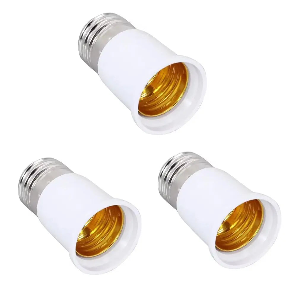 E27 to E27 Lamp Base Extender Adapter Set, 3PCS65mm/95mm Lamp Holder Socket Extension for Bulb Conversion LED Light Adapter Peaceful Pleasures Health and Wellness 65mm E27