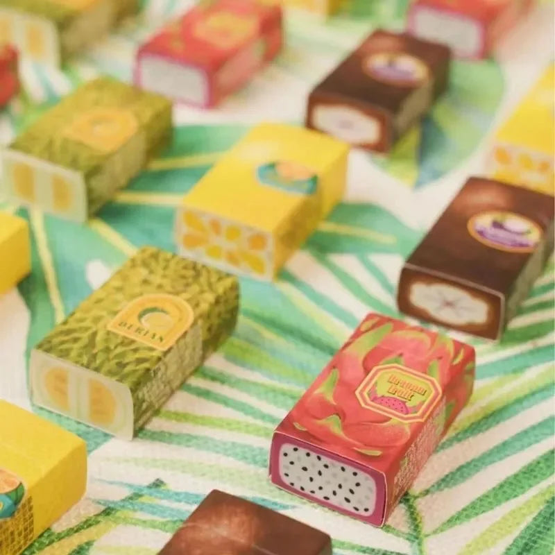 Japan Fruit Eraser Cute Watermelon Banana Kiwi Orange Kawaii Stationery Pomelo Durian Dragon Fruit Bamboo Vegetable Peaceful Pleasures Health and Wellness