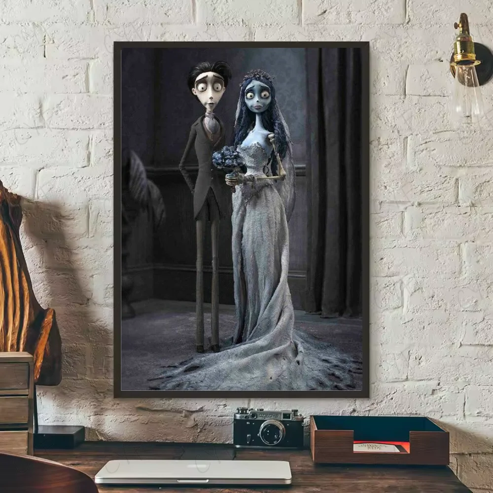 Corpse Bride Cartoon Poster – HD Waterproof PVC Wall Art Decor Wall Art Poster Peaceful Pleasures Health and Wellness
