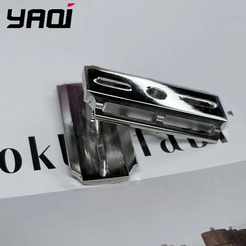 2026 New Arrival YAQI Vostok 70SB Straight Razor Safety Bar 316 Stainless Steel Polished 0.7mm Blade Gap Classic Shaving Tool Peaceful Pleasures Health and Wellness