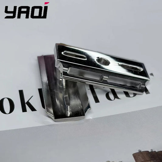 2026 New Arrival YAQI Vostok 70SB Straight Razor Safety Bar 316 Stainless Steel Polished 0.7mm Blade Gap Classic Shaving Tool Peaceful Pleasures Health and Wellness