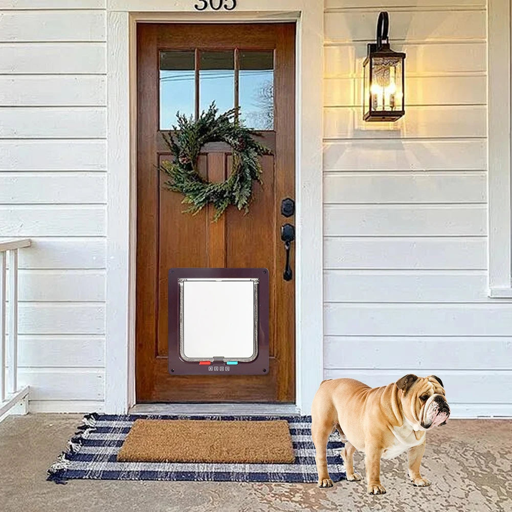 Pet Flap Door with 4-Way Security Lock – Cats & Small Dogs Peaceful Pleasures Health and Wellness