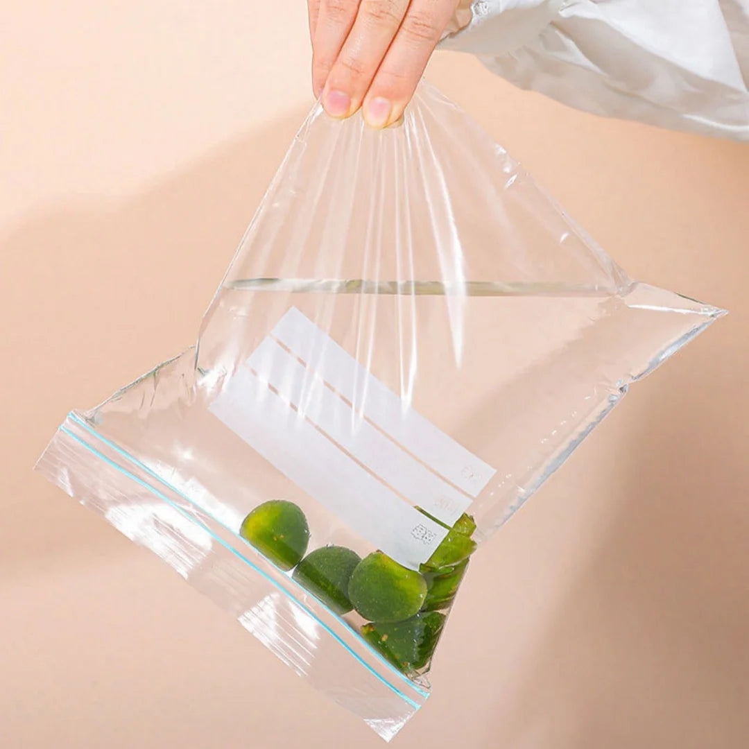 Resealable Zip Storage Bags Variety Pack – 50pcs Assorted Sizes Food Storage Bags Peaceful Pleasures Health and Wellness