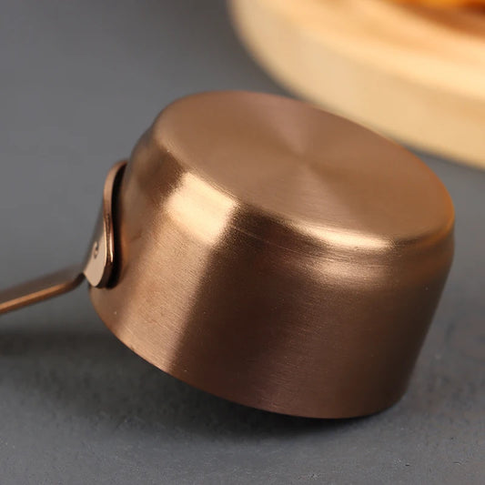 Mini Non-Stick Stainless Steel Sauce Pan with Long Handle Mini Sauce Pan Peaceful Pleasures Health and Wellness